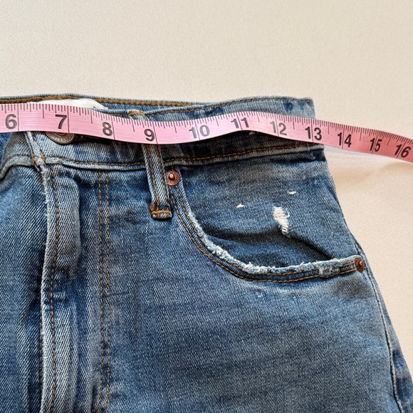 Abercrombie & Fitch The Ankle Straight Ultra High Rise Ripped Jeans, Size 27 - Picture 8 of 11